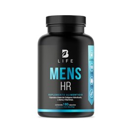 B Life Company Vitaminas para el Cabello del Hombre 180 Cápsulas 500 mg por cápsula. Colágeno Hidrolizado, L Lysina, Zinc, B5, B6, Biotina y D3. Ingre
