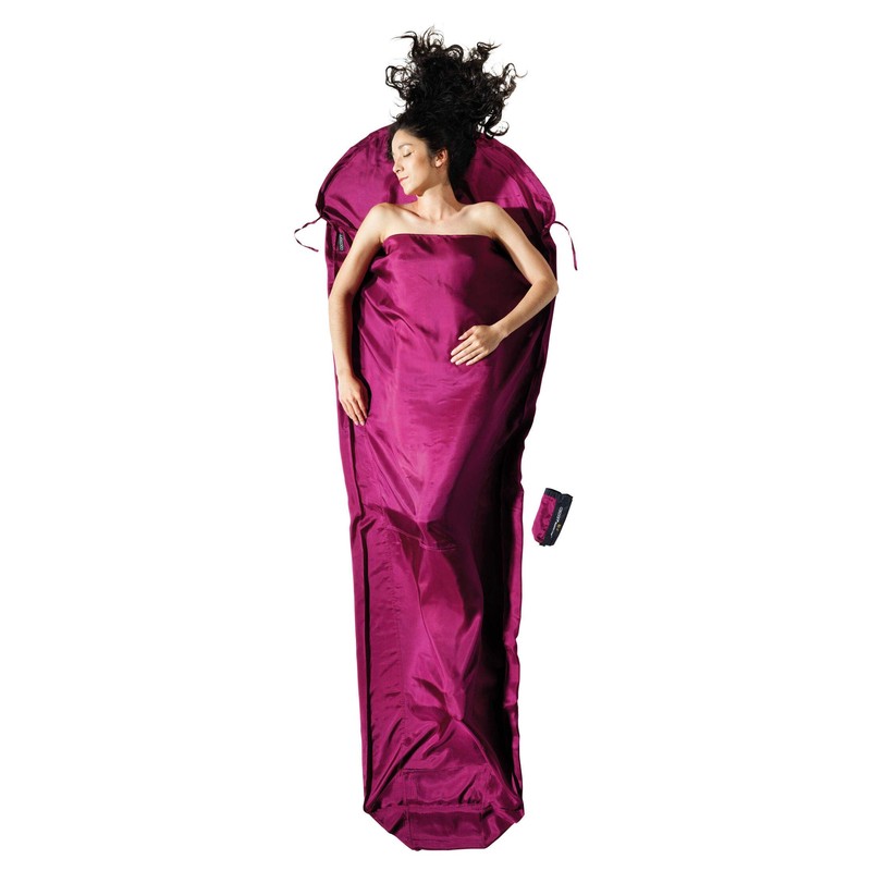 Cocoon MummyLiner Silk, mulberry red