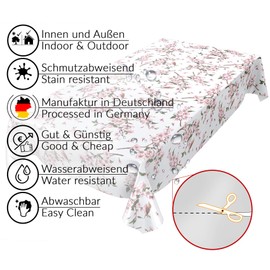 Anro Oilcloth Wax Tablecloth, Washable
