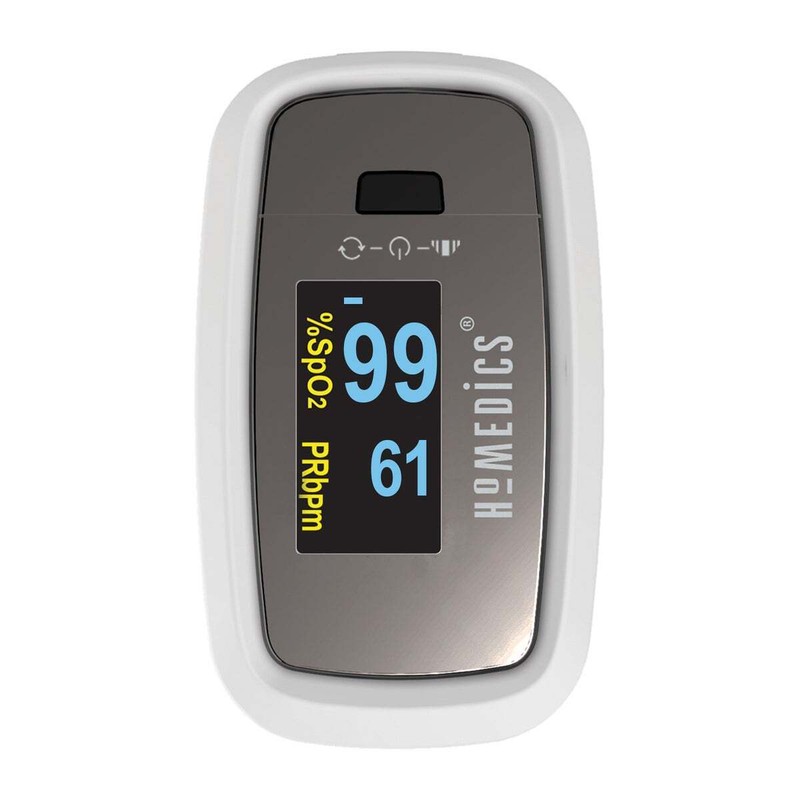 HoMedics Premium Pulse Oximeter ±2% Measurement Accuracy Pulse Rhythm Graph