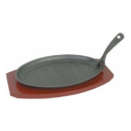 3-Piece Pork Board / Cast Iron Sizzle Platter Sets