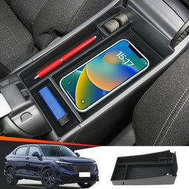 LUNQIN Car Center Console Organizer Tray for Honda HR-V HRV 2023 2024 2025 LX Sport EX-L Auto Interior Accessories Front Seat Middle Armrest Box Storage Bag Glove Hidden Accessory