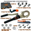 IBOSAD Copper Tube Fittings Hydraulic Pipe Crimping Tool with 1/2",3/4"