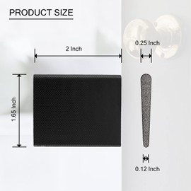 Door Corner Seal Exterior Door Frame Seal Wedge Draft Stopper with Adhesive 4 Pack, Black