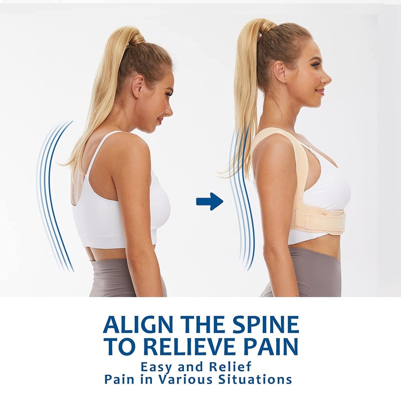 Vicorrect Posture Corrector for Women and Men, Adjustable upper back