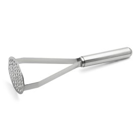 Weis Potato Masher with Perforated Plate, Stainless Steel Silver, 30 x 7.5 x 9 cm