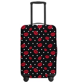 URBEST Luggage Cover Protector Suitcase Anti Scratch Dirt Covers, Fits 18"-22" Luggage Red Lips