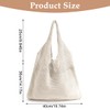 VerLuky Crochet Mesh Beach Tote Bag, beige