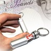 Pill Holder Keyring Keychain -- Airtight & Waterproof -- Store