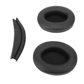 Jectse Soft Memory Foam Sponge Ear Pads with Headband Cover - Long Lasting Comfort and Noise Isolation - for WH XB910N Headphones (Black)