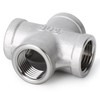 TAISHER 2PCS Stainless Steel 4 Way Pipe Fittings, 1/4" BSP