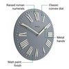JONES CLOCKS Traditional 12" Premium Indoor Convex Wall Clock, The