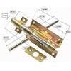 KOTARBAU Door Bolt Bolt 100 mm Double-Sided Gate Bolt Lock