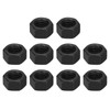 sourcing map 3/8-16 Hex Nuts, Carbon Steel Grade 8.8 Black