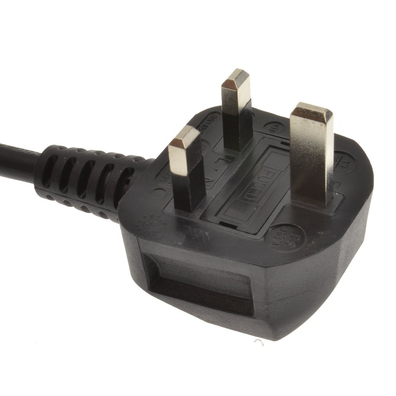 kenable 13A Fully Moulded 3 Pin UK Plug to 1mm