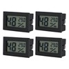 4PCS Mini Embedded Digital Temperature Humidity Meters Gauge Indoor Thermometer