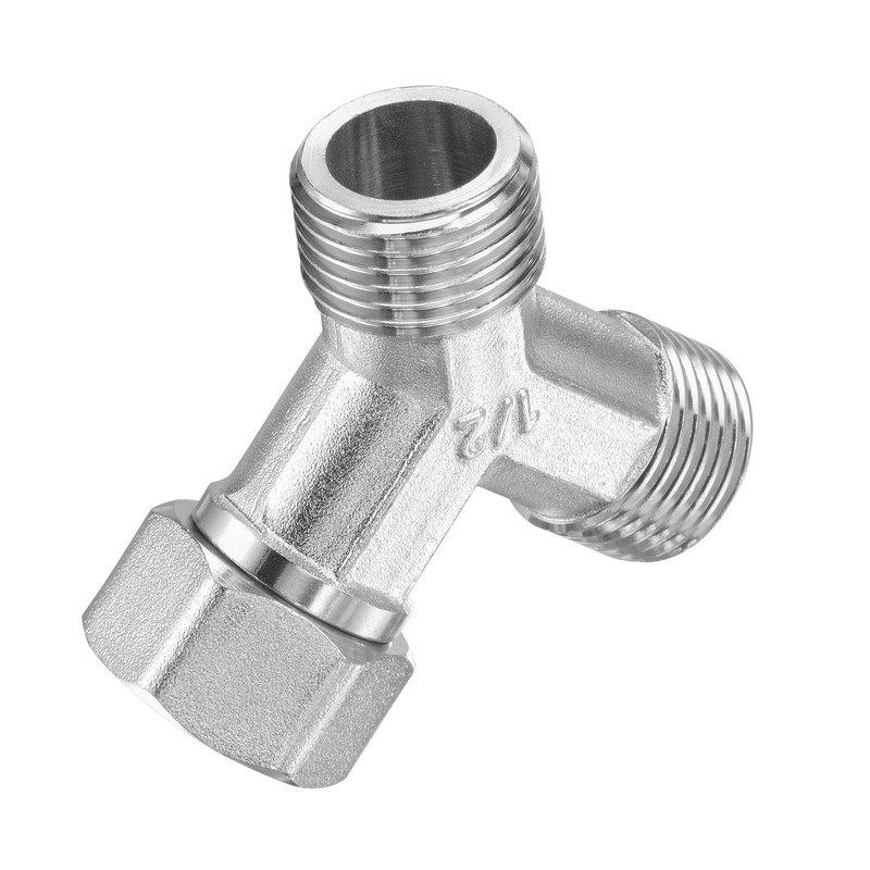 sourcing map Pipe Fitting G1/2 1 Female to 2 Male