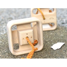 Nature Care MegaEdge Portable Rock Climbing Hangboard | 10-35mm deep edges, 110, 80, 45mm pinches | Finger Strength Training Device | by MUSCLE MOUNTAIN® (Pair)