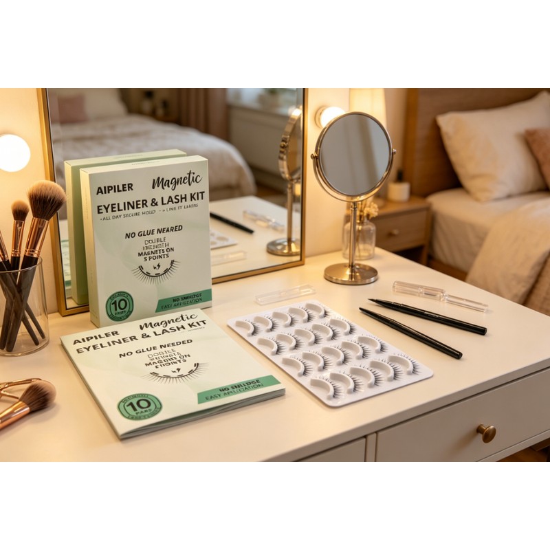 AIPILER Magnetic 10-Pair Kit – Strong Hold, Natural Look