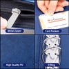 Antner Zippered 7 Ring Business Check Binder Portfolio for 3-Up