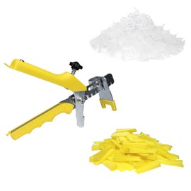 Eunice Tile Leveling System with Plier - 3000 Leveling Clips and 300 Reusable Wedges, 1/8 Inch Leveler Spacers DIY for Wall/Floor Ceramic Tile and Stone Installation