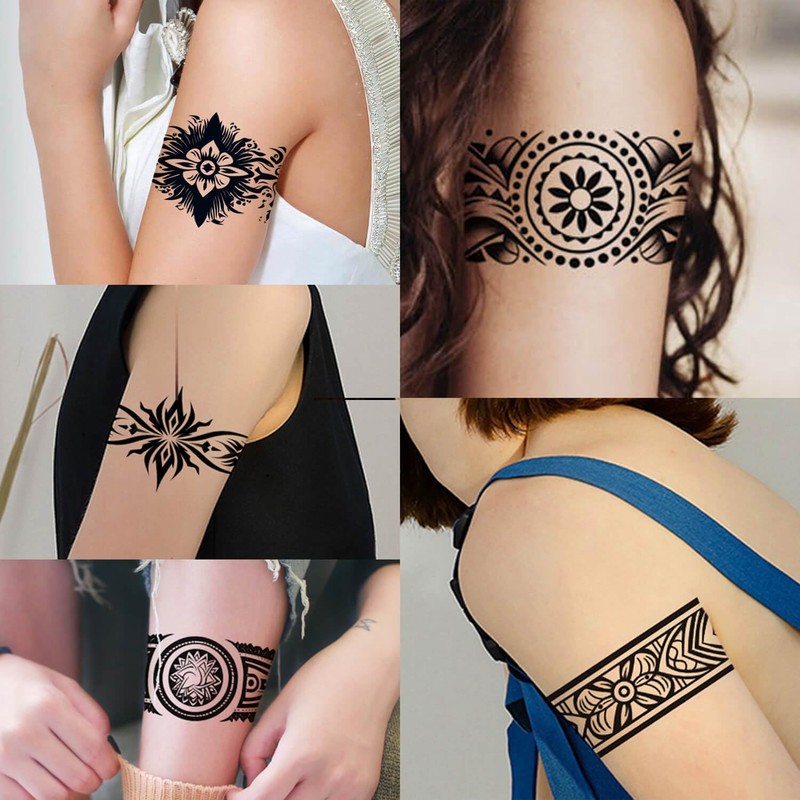 Joni5 Temporary Bracelet Tattoos Leg Tattoos Arm Tattoos 5 Sheets
