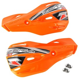 ZETA RACING Armor Handguard X3 Protector, Orange, Attachable to Armor Handguard Series, Mud, Stepping Stones, Branches, Protection Protection for Motocross MX Enduro ED Race Forest Road Motard Dirt