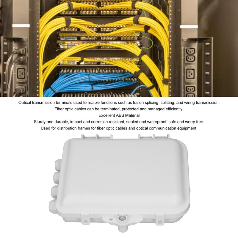 Fiber Distribution Box Waterproof 12 Core Wall Mounted Optical Fiber