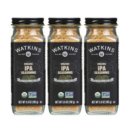 Watkins Gourmet Organic Spice Jar, IPA Seasoning, 3.6 oz. Bottle, 3-Pack