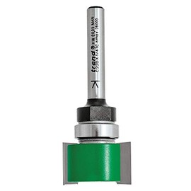 Trend C220X1/4TC Craft Pro 1/4" Shank Mounted Width intrumescent Strip Bearing Guided Recessing Router Cutter Bit-C220X1/4TC X Diameter 24mm Cutting Length 15mm Tungsten Carbide Tipped, 15MM X 24MM