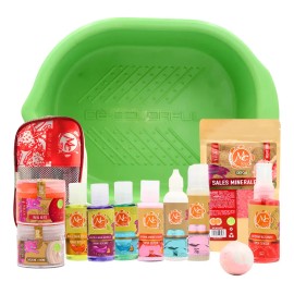 Kit Mc Spa Pedicura, Tina, Aceites, Masaje, Exfolia, Humecta
