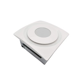 Aero Pure AP904-SL W Quiet Bathroom Ceiling Ventilation Fan, 90 CFM, White