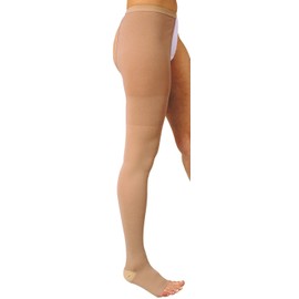 Variform 1408 Medical Elastic Single Leg Compression Stockings Class 1 CCL1 Graduated Compression 18-21 mmHg for Right Leg, beige