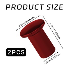 Lecctso 2PCS Turn Knob Drift Button, Aluminum E-Brake Handle Handbrake Emergency Cover, Universal Replacement Car Accessories Compatible with Subaru BRZ, Toyota GT86 and Scion FRS (Red)