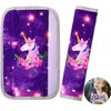 Unicorn Castle 2 Pcs Seat Belt Pads for Kids Car