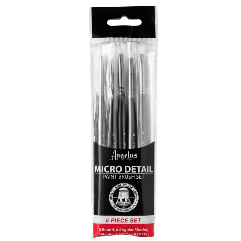Angelus アンジェラス マイクロディテールブラシ 5本セット【国内正規品】