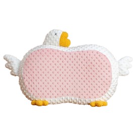 Cat Belly Pillow Memory Foam Slow Rebound Throw Pillow Goose Shape Fuzz Single Cushion Pink