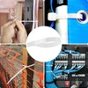 Bolt Dropper 11" White Zip Cable Ties (1000 Pack), 50lbs