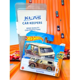 Hot Wheels VW T3 Custom (Gold, Black & Brown) 4/5 VW Vans - 2024-227/250 (Short Card) - includes a KLAS Car Keeper Protector Case - HRY57