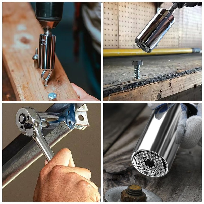 DFsucces Universal Socket Set of 2 for 7-19mm (1/4-3/4 inch)