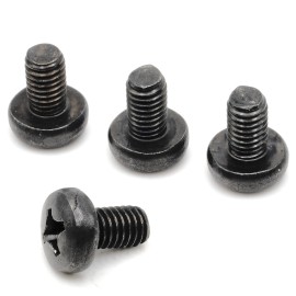 ReplacementScrews License Plate Screws for VW / Volkswagen Beetle - Stainless Black (Rear) x 4