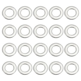 PATIKIL 304 Stainless Steel Flat Washer, 20 Pack 3/4" ID x 1 1/3" OD x 0.12" Thickness Metal Fender Washers Lock Washers for Screws Bolts Assortment