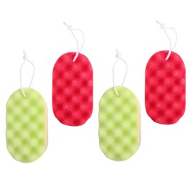 NOLITOY Elderly-friendly Bath Loofah Wear-resistant Shower Tool Portable Body Scrubber Set Bath Accessory