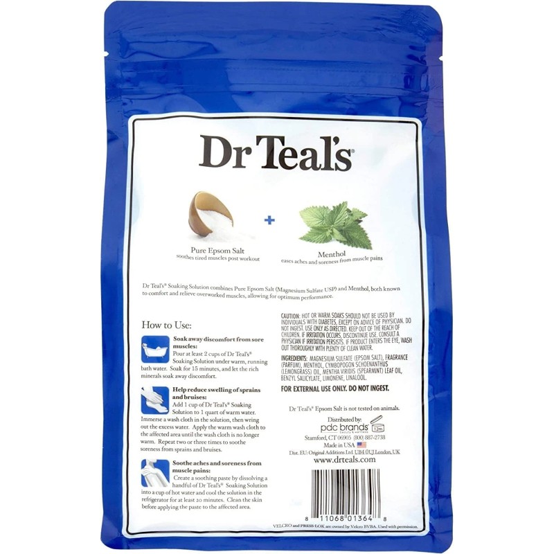 Dr Teal's Epsom Salt Soak 48 Oz Pack Of 2