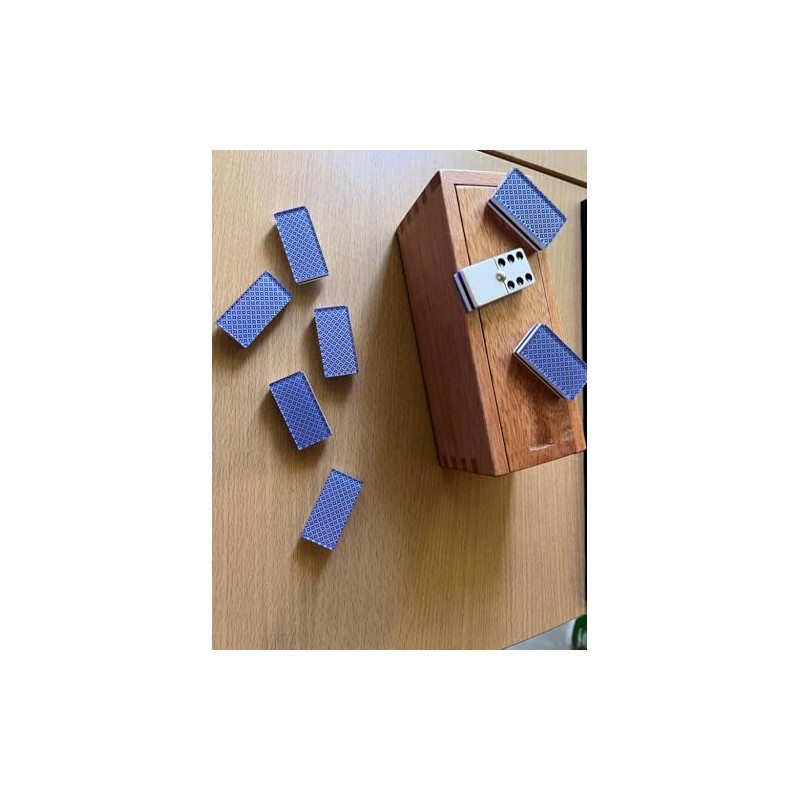 Domino Profesional Azul en Caja Madera Valenciana