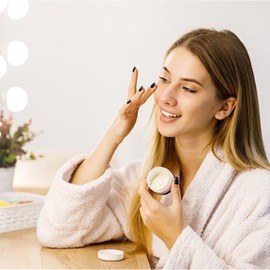 YAYODS Pack of 30 Cream Jars for Filling 50 ml - Cream Jar for Filling - Ointment Jar 50 ml Plastic - Empty Cream Container Reusable - Small Jars with Lid for Make-up, Creams and Lotions