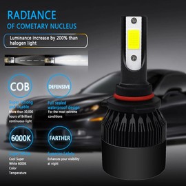 SHENKENUO For Toyota Sienna 2011-2018 C9 LED Headlight Hi Lo Beam Fog Light White Bulb Kit