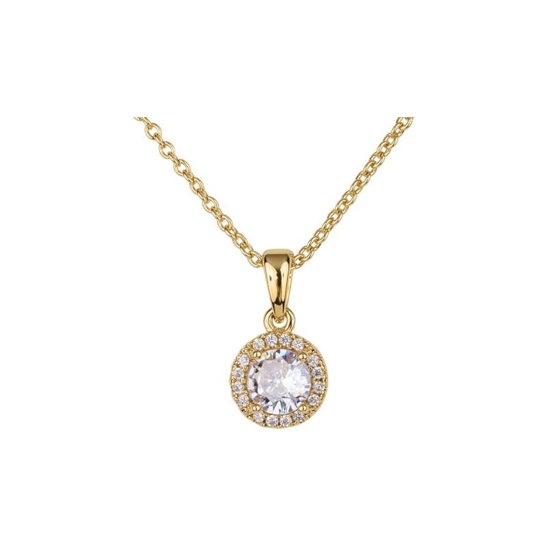 LuckyLy Collares para Mujer Baño Oro 14K Zirconia Cúbica, Regalos