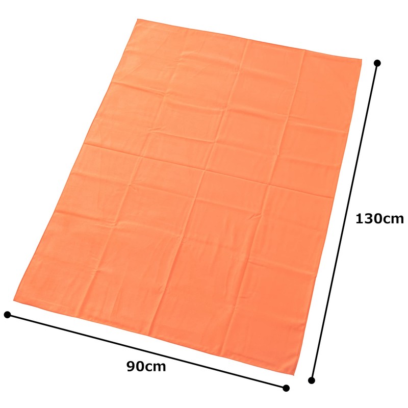 Aska Towel 1S-ORG Dry Bath Towel, Orange, 35.4 x 51.2