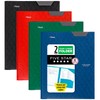 Five Star 2-Pocket Folder, 4 Pack, Plastic Folder with Stay-Put